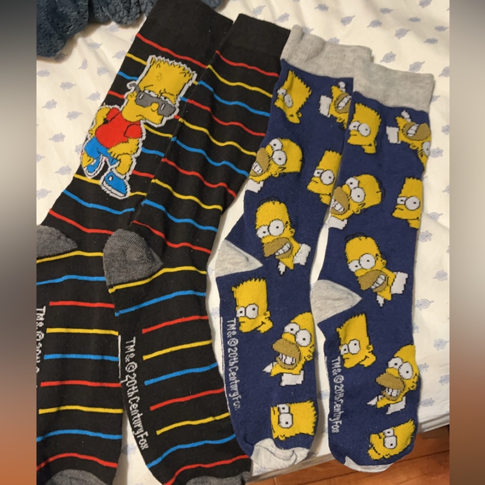 Simpsons Sock Set Large 9-13